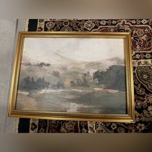 Landscape Art with Gold Frame